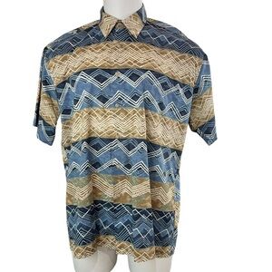 Vintage Burma Bibas Button Shirt L 60 Singles Cotton Lawn Hawaiian (445)